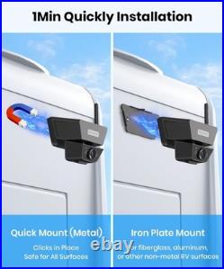 AUTO-VOX Wireless 5 Monitor Solar Magnetic Backup Camera For Truck Car Trailer