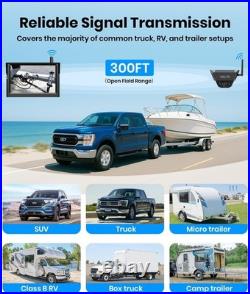 AUTO-VOX Wireless 5 Monitor Solar Magnetic Backup Camera For Truck Car Trailer