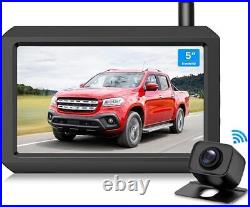 AUTO-VOX Wireless Backup Camera 5Monitor IP68 Dual Channel Rear View for Truck