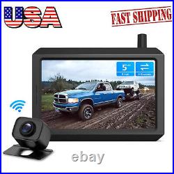 AUTO-VOX Wireless Backup Camera & 5 Monitor Car Rear View Parking System W7PRO