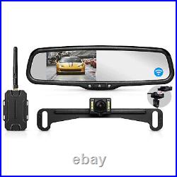 AUTO-VOX Wireless Backup Camera Night Vision Kit + 4.3'' OEM Rear View Mirror US