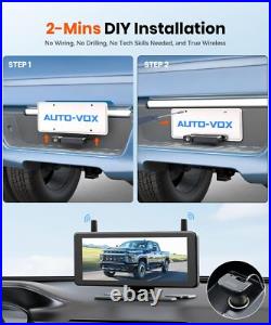 AUTO-VOX Wireless Solar Backup Camera HD 1080P 7.2 DVR Split Monitor For RV Van AUTO-VOX Wireless Solar Backup Camera HD 1080P 7.2 DVR Split Monitor For RV Van