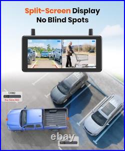 AUTO-VOX Wireless Solar Backup Camera HD 1080P 7.2 DVR Split Monitor For RV Van AUTO-VOX Wireless Solar Backup Camera HD 1080P 7.2 DVR Split Monitor For RV Van