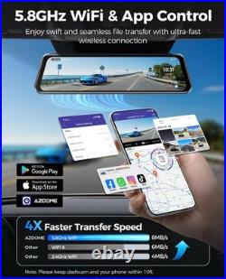 AZDOME PG17 Max 4K 12 Backup Camera Includes 64GB Card, GPS, Parking Monitor