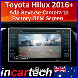 Add Reverse Camera Kit Integration OEM Factory Touch Screen Toyota Hilux 2018