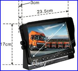 Ahd 720p Rear View Backup Camera Reverse System Kit 9 LCD Monitor Waterproof Ir