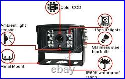 Ahd 720p Rear View Backup Camera Reverse System Kit 9 LCD Monitor Waterproof Ir