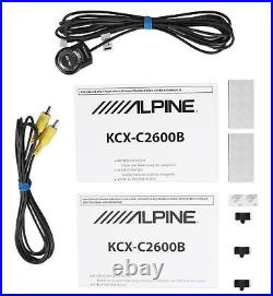 Alpine Front+Rear Car Camera withLicense Plate Bracket+Switch Multi View Selector