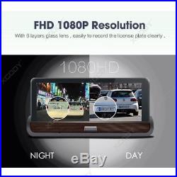 Android 7 HD 1080P Dual Lens Car DVR Dash Cam Rearview Camera Recorder GPS Wifi