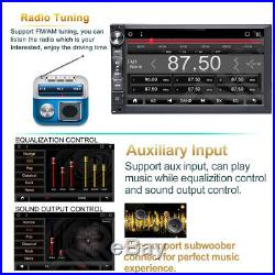 Android GPS WIFI Car Radio Stereo 7 2 DIN Bluetooth Call & Rear View Camera kit