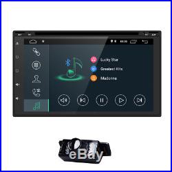Android WiFi GPS HD 7 Double Din Car Stereo MP5 Player Radio +Reverse Camera