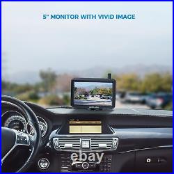 Auto-Vox Backup Camera Monitor Wireless Rear View Camera Truck Reversing System