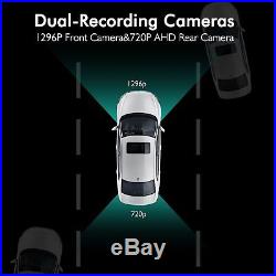 Auto-Vox X1 Pro 9.88 Dual Lens Mirror Dash Cam Video Recorder Rear View Camera