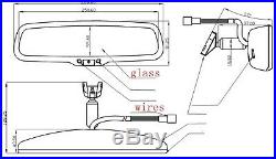 Auto dimming mirror+4.3LCD+compass+temp+camera, fit Ford Toyota Nissan Honda Kia