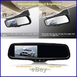 Auto-vox 4.3 LCD Rear View Mirror Monitor + 6 LEDs Night Vision Bakcup Camera