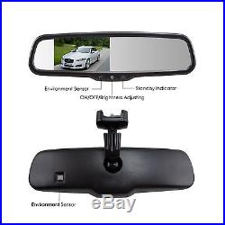 Auto-vox 4.3 LCD Rear View Mirror Monitor + 6 LEDs Night Vision Bakcup Camera