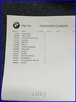 BMW F10 F11 Genuine rear view camera retrofit kit. Original BMW set. New