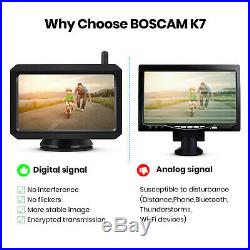 BOSCAM K7 LCD Wireless Rear View Camera 5 LCD Monitor Parking Backup Camera US