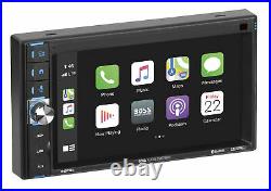 BOSS BCP62 + REAR VIEW CAMERA Apple CarPlay Bluetooth 2-DIN NO CD/DVD 6.2 LCD