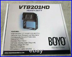 BOYO VTB201HD HD Heavy Duty Bracket Type Night Vision IP68 Rear View Camera NEW