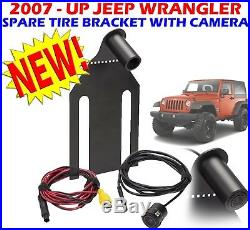Back Up Camera & Mount Jeep Wrangler Jk 2007 2017 Backup Rear View Spare Tire