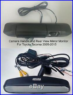 Backup Camera Handle & Rear View Mirror Monitor 4.3 for Toyota Tacoma 05 15