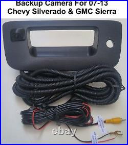 Backup Camera Kit for 2007 2014 Chevy Silverado & GMC Sierra with Key Hole