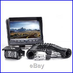 Backup Camera System 7 TFT LCD Screen, Weatherproof, Rear View Camera