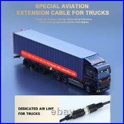 Backup Camera System + 9 Quad Split Monitor DVR Recorder For Semi Truck Trailer Backup Camera System + 9 Quad Split Monitor DVR Recorder For Semi Truck Trailer