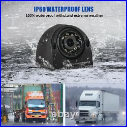 Backup Camera System + 9 Quad Split Monitor DVR Recorder For Semi Truck Trailer Backup Camera System + 9 Quad Split Monitor DVR Recorder For Semi Truck Trailer