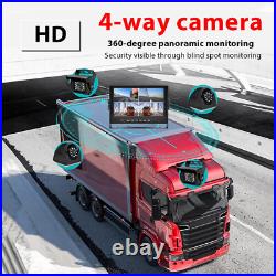 Backup Camera System + 9 Quad Split Monitor DVR Recorder For Semi Truck Trailer Backup Camera System + 9 Quad Split Monitor DVR Recorder For Semi Truck Trailer