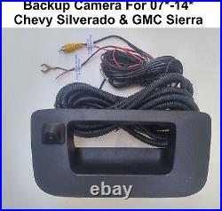 Backup Camera for Chevy Silverado & GMC Sierra 2007-2014 with aftermarket radios