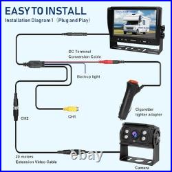 Backup Camera for Truck RV, Back up Camera with Screen Kit HD 1080P 7inch Backup Camera for Truck RV, Back up Camera with Screen Kit HD 1080P 7inch