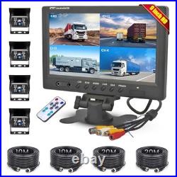 Backup Camera with Monitor Kit, 9'' Car Rear View Monitor with Waterproof 18