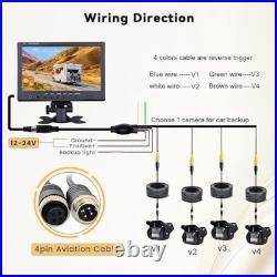 Backup Camera with Monitor Kit, 9'' Car Rear View Monitor with Waterproof 18