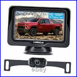 Backup Camera with Monitor Kit HD 1080P Wired Rear View Camera for Car Truck