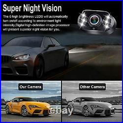 Backup Camera with Monitor Kit HD 1080P Wired Rear View Camera for Car Truck