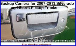 Backup Rear View Camera Kit for 2007 2014 Chevrolet Silverado & GMC Sierra