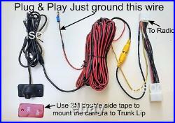 Backup Rear view Camera Kit For Toyota Camry, Prius (2012 2014) plug and play