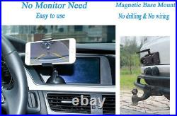 Battery Powered Super Wifi Magnetic Reversing Rear View Camera For IOS Android