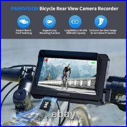 Bicycle Rear View Camera Recorder, 4.3'' 1080P Sunshade Monitor, 8000mAh