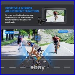 Bicycle Rear View Camera Recorder, 4.3'' 1080P Sunshade Monitor, 8000mAh