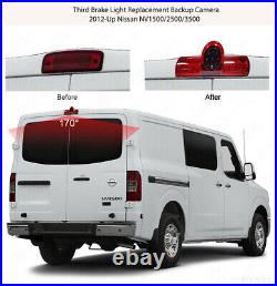 Brake Light Rear View Backup Camera +Mirror Monitor For Nissan NV 1500 2500 3500 Brake Light Rear View Backup Camera +Mirror Monitor For Nissan NV 1500 2500 3500