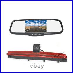 Brake Light Reverse Backup Camera &5'' Rear View Mirror Monitor for Iveco Daily