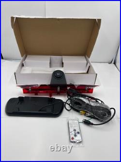 Brake Light Reverse Backup Camera System with Clip-on Mirror Monitor Durable