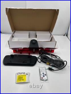 Brake Light Reverse Backup Camera System with Clip-on Mirror Monitor Durable