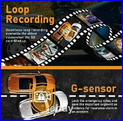 Camara De Automoviles 3 Canales De Salpicadero LCD 2.5 Vision Nocturna Sensor G