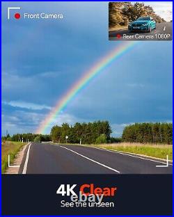 Camara De Video Gravadora de reversa y frontal Para Carro Auto 4K/2.5K Full HD