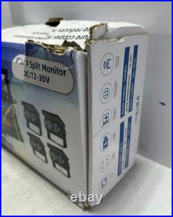 Camecho Backup Truck Camera 9 in 4 Split Monitor with 4 Cameras Front Rear View