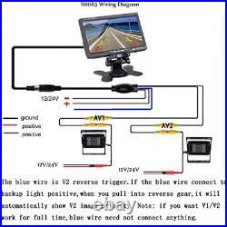 Camecho DC 12V 24V Vehicle Backup Camera System 2 x Rear View Camera Support Camecho DC 12V 24V Vehicle Backup Camera System 2 x Rear View Camera Support